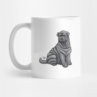 Dog - Chinese Shar-Pei - Gray Mug